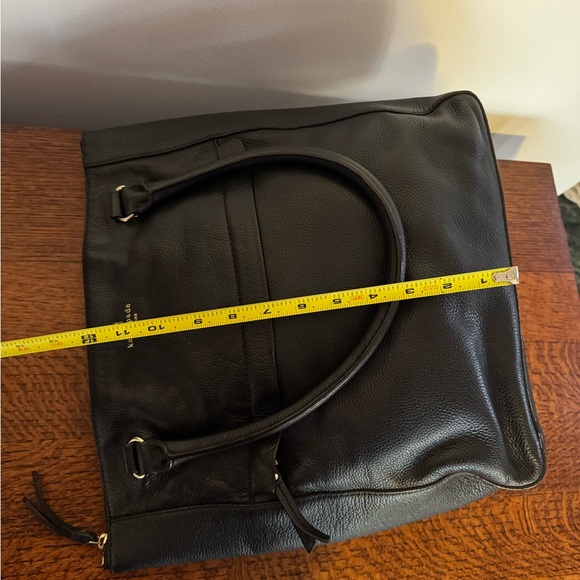 Kate Spade Black Pebbled Leather Tote with Gold Hardware - Picture 9 of 15